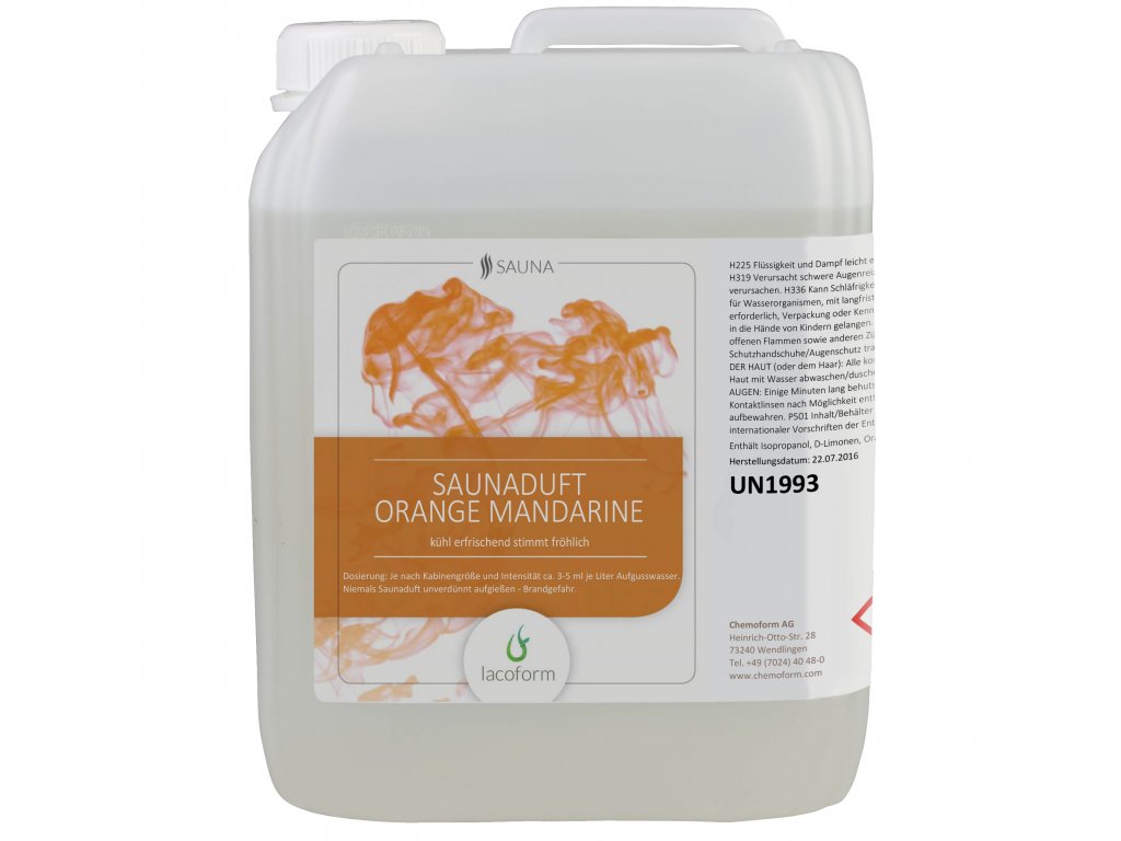 Esence do sauny Pomeranč – Mandarinka Varianty litrů: 3 lt