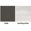 Šedá +Sterling Silver