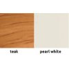Teak + Pearl White