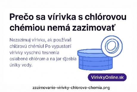 ❄️ Prečo sa vírivka s chlórovou chémiou nemá zazimovať – skrytý problém vyschnutých tesnení