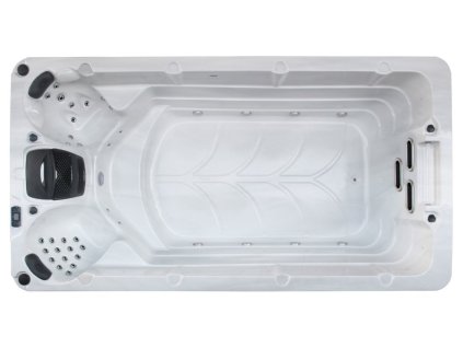 SwimSpa 805 – plávacia vírivka, celkový pohľad na kombináciu bazéna a hydromasážnej zóny