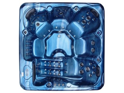 Vírivka Gama – farba Ocean Wave, modrý perleťový efekt vĺn.