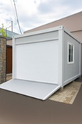 garazovy kontajner biely prefab garaz