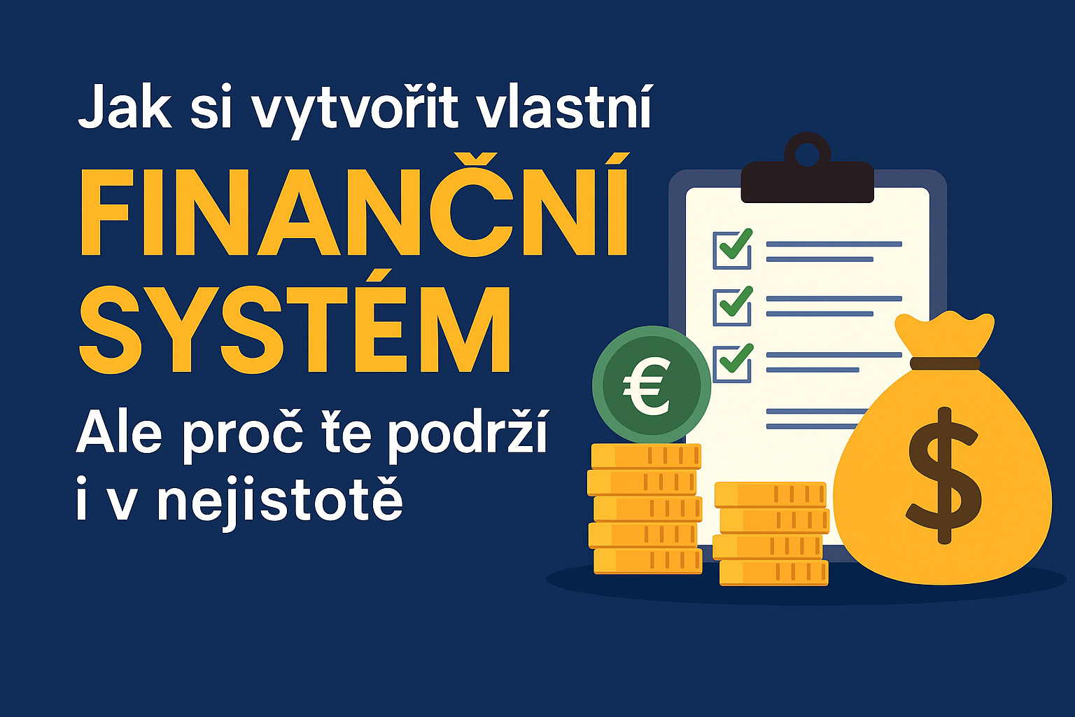 Jak si vytvořit vlastní finanční systém, který tě podrží i v nejistotě