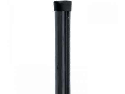 4825 1 sloupek kulaty pilclip poplastovany s montazni listou antracit