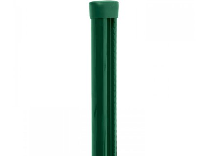 4843 sloupek kulaty pilclip poplastovany s montazni listou zeleny