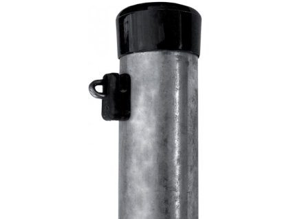4990 2 sloupek kulaty ideal 38 mm pozinkovany s prichytkou 1750 mm