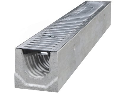 odvodnovaci betonovy zlab bielbet a15 pozinkovana mriz 1000 x 130 x 120 mm