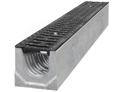 odvodnovaci betonovy zlab bielbet b125 litinova mriz 1000 x 130 x 120 mm