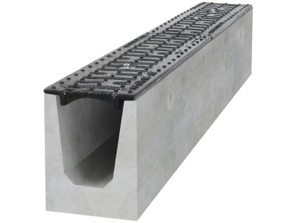 odvodnovaci betonovy zlab bielbet b125 litinova mriz 1000 x 130 x 160 mm