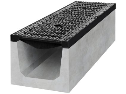 odvodnovaci betonovy zlab bielbet d400 s litinovou mrizi 1000 x 250 x 200 mm