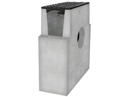 sberna betonova vpust bielbet b125 litinova mriz 333 x 130 x 380 mm 120 mm