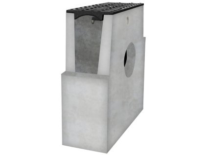 sberna betonova vpust bielbet b125 litinova mriz 333 x 130 x 380 mm 160 mm