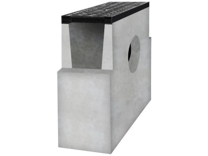 sberna betonova vpust bielbet d400 litinova mriz 500 x 250 x 700 mm 200 mm