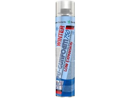 Montážní pěna pistolová nízkoexpanzní 750 ml ZIMNÍ Gunfoam