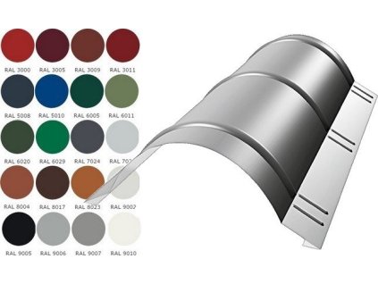 16612 5 16612 1 obly hrebenac plechova krytina bp2 ral leskla