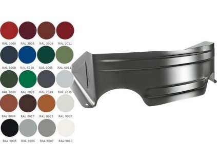 16693 5 16693 snehovy zachytavac plechova stresni krytina bp2 ral leskla