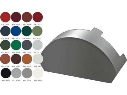 16702 3 16702 zaslepka obleho hrebenace plechova stresni krytina bp2 ral leskla