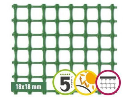 Plastová síť na plot 18 x 18 mm QUADRA 20 (1x5m)