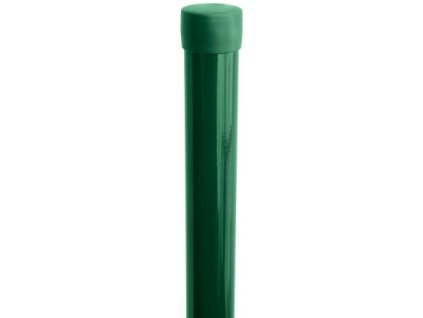 Sloupek poplastovaný IDEAL® kulatý zelený 1500 x 48 mm bez příchytky