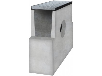 sberna betonova vpust bielbet a15 s pozinkovanou mrizi 500 x 250 x 700 mm 300 mm