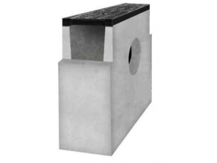 Sběrná betonová vpusť BIELBET B125 s litinovou mříží 500 x 200 x 500 mm 200 mm