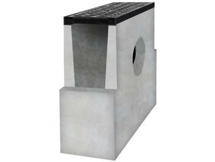 sberna betonova vpust bielbet d400 litinova mriz 500 x 250 x 700 mm 300 mm