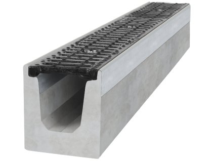 odvodnovaci betonovy zlab bielbet b125 litinova mriz 1000 x 145 x 160 mm