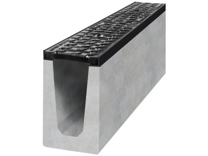 odvodnovaci betonovy zlab bielbet b125 litinova mriz 1000 x 150 x 250 mm