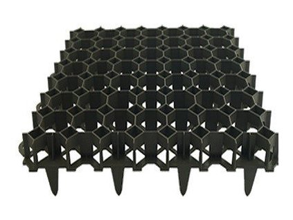 Zatravňovací dlažba PVC dlaždice 50 x 50 x 6,4cm PROFI Garden černá