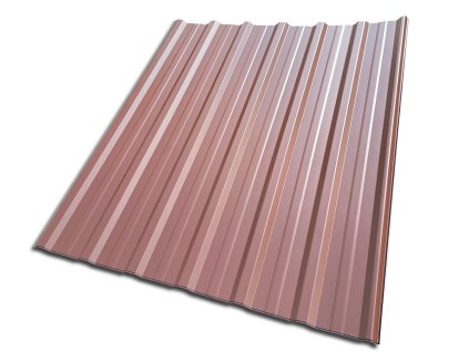 Plechová krytina trapézový plech Blachotrapez T18 Plus 1500 x 1173 x 0,5 mm - Pladur RAL 8017