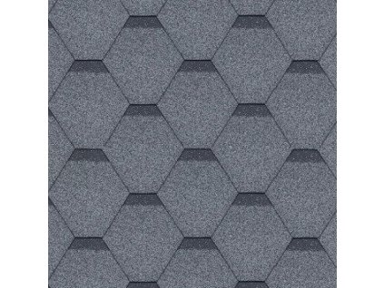 Střešní šindel HEXAGONAL šedá asfaltová šindel Rock
