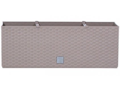 Plastové samozavlažovací truhlíky Rato Case mocca 51,4 x 19,2 cm