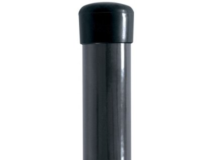 28003 1 sloupek kulaty ideal 48 mm poplastovany bez prichytky 2600 mm antracit