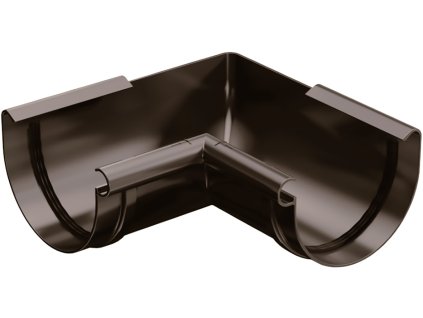 29299 4 roh vnitrni pro okapovy zlab proaqua ral 8017 hnedy