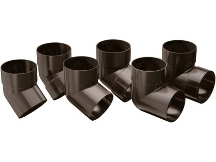 29308 4 koleno pro okapovy svod proaqua ral 8017 hnedy