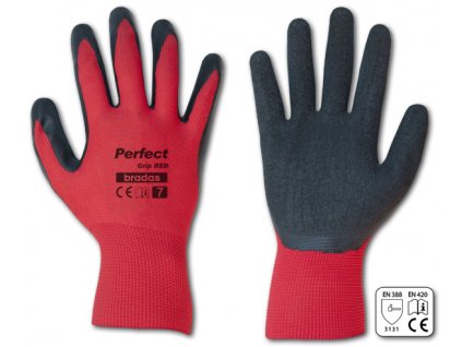 ochranne rukavice bradas perfect grip red