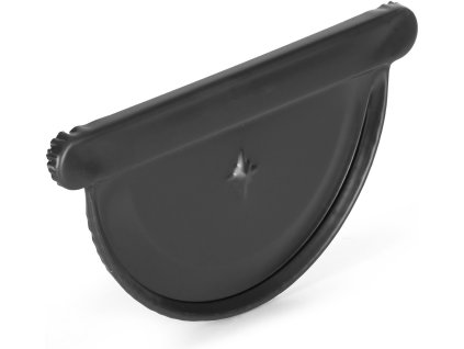 Čelo pro okapový žlab EVROMAT 250 mm pozinkované lakované RAL 9005 černé