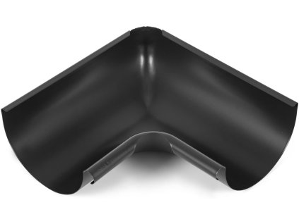 Roh vnitřní pro okapový žlab EVROMAT 333 mm pozinkovaný lakovaný RAL 9005 černý