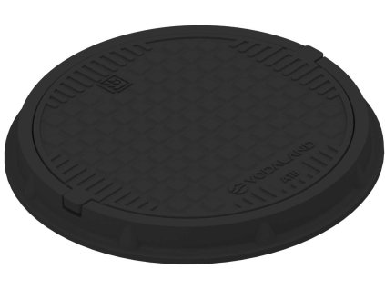 poklop pochozi vodaland a15 kompozitni s ramem 740 mm cerny