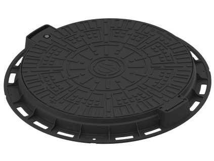 poklop pochozi vodaland a15 plastovy s ramem 800 mm cerny