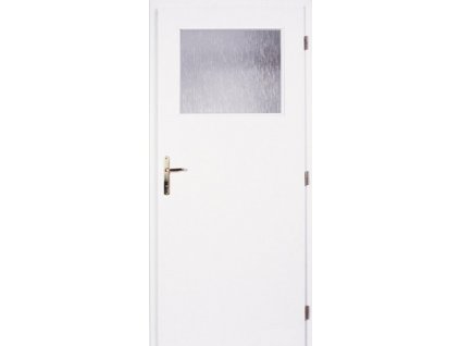 DOORNITE dveře bílé interiérové 60 cm sklo 1/3