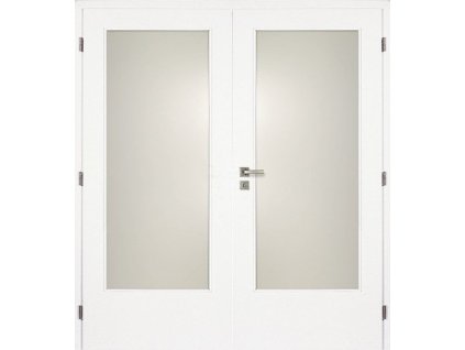 DOORNITE bílé dveře interiérové 125 cm sklo 3/4 DTD