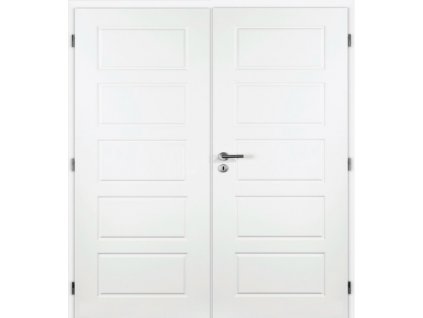 Vnitřní dveře bílé MASONITE 125 cm OREGON dvoukřídlé