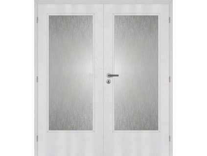 Masonite dveře interierové 180 cm sklo 3/4 dvoukřídlé DTD