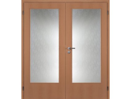 Masonite dveře interierové 185 cm sklo 3/4 dvoukřídlé DTD