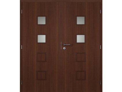 Dveře interiérové MASONITE 145 cm QUADRA 2 dvoukřídlé