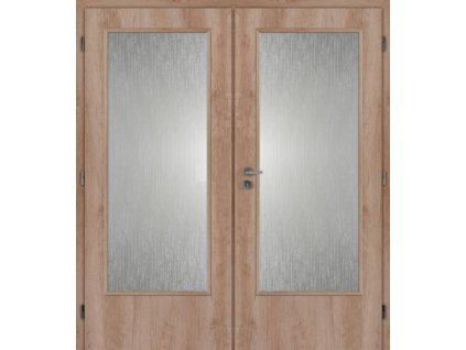 Masonite dveře interierové 180 cm sklo 3/4 dvoukřídlé DTD laminované