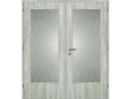 Masonite dveře interierové 160 cm sklo 3/4 dvoukřídlé DTD laminované