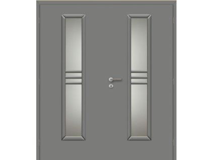 13672 9 dvere interierove DOORNITE 160 cm stripe sklo dvoukridle laminovane